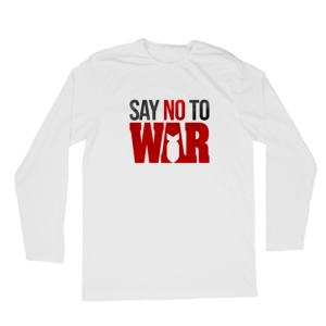 تیشرت طرح به جنگ بگو نه