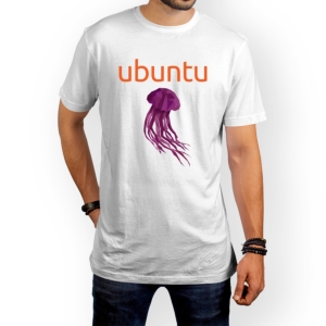 تیشرت طرح اوبونتو ۲۲.۰۴ با کد نیم Jammy Jellyfish