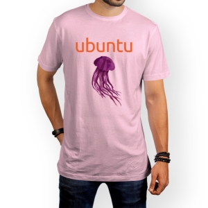 تیشرت طرح اوبونتو ۲۲.۰۴ با کد نیم Jammy Jellyfish