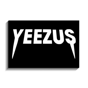 تخته شاسی طرح لوگو آلبوم موسیقی ییزس (YEEZUS)