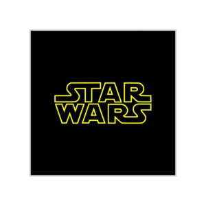 پوستر طرح لوگو جنگ ستارگان (STAR WARS)
