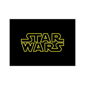 پوستر طرح لوگو جنگ ستارگان (STAR WARS)