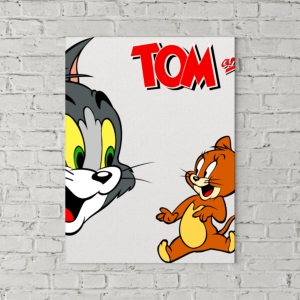 تابلو بوم طرح تام و جری (موش و گربه)