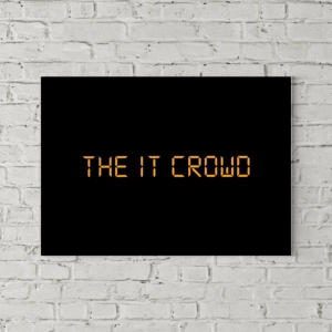 تابلو بوم طرح لوگوی سریال The IT Crowd