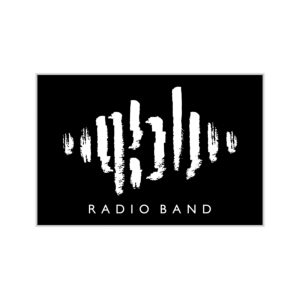 پوستر طرح RADIO BAND (لوگو سفید)