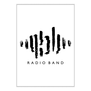 پوستر طرح RADIO BAND (لوگو مشکی)