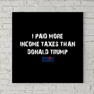 تابلو بوم طرح جو بایدن: من مالیات بیشتری از دونالد ترامپ پرداخت کردم