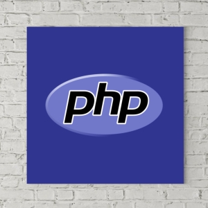 تابلو بوم طرح لوگو زبان برنامه‌نویسی PHP