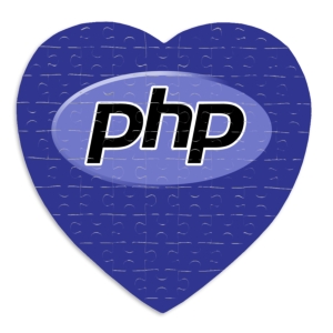 پازل طرح لوگو زبان برنامه‌نویسی PHP
