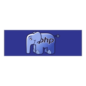 پوستر طرح نماد فیل زبان برنامه‌نویسی PHP