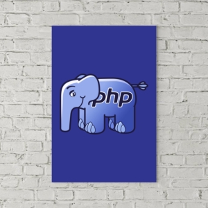 تابلو بوم طرح نماد فیل زبان برنامه‌نویسی PHP