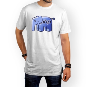 تیشرت طرح نماد فیل زبان برنامه‌نویسی PHP