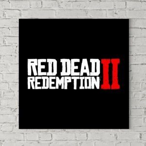 تابلو بوم طرح لوگو بازی Red Dead Redemption 2