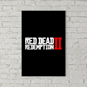 تابلو بوم طرح لوگو بازی Red Dead Redemption 2