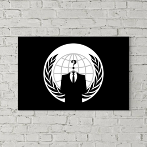 تابلو بوم طرح  لوگو گروه انانیموس (Anonymous)