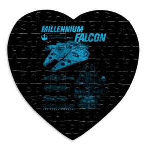پازل طرح شماتیک فضاپیمای میلینیوم فالکون (Millennium Falcon)