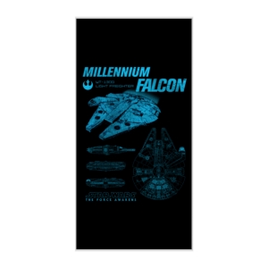 پوستر طرح شماتیک فضاپیمای میلینیوم فالکون (Millennium Falcon)