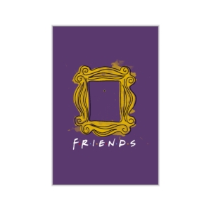 پوستر طرح  نماد درب بنفش سریال فرندز