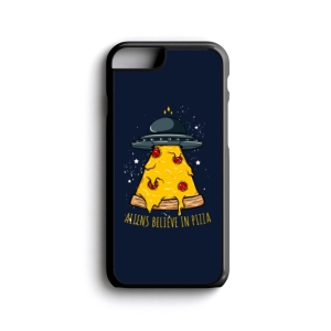 قاب موبایل طرح فضایی‌ها هم عشق پیتزا هستند